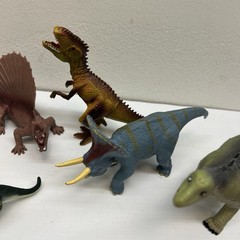 Lot Of 10Misc sizes Plastic Dinosaurs. Varies Types Excellent Vintage 2000s