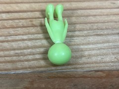 Alien Martian Green Glow In The Dark Action Figure 1.5” Outer Space Man UFO Toy