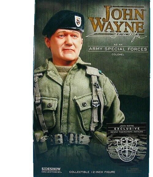 John Wayne The Duke Dense Tiger Pattern Ver. Sideshow Exclusive 2007 Rare