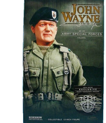 John Wayne The Duke Dense Tiger Pattern Ver. Sideshow Exclusive 2007 Rare