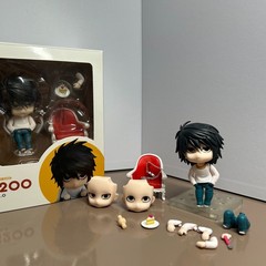 1. L Lawliet Nendoroid 1200 Death Note Interchangeable Face Anime Model Toy