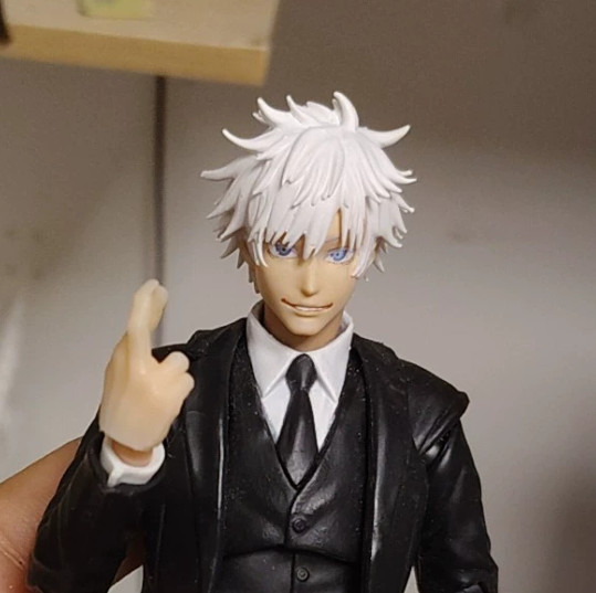for 6″ Romankey Vtoys Figure Body1/12 Jujutsu Kaisen Gojo Satoru Head Carving