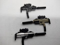 MP7 PDW Submachine Gun 1:12 Scale Gun Weapon Action Figure Accessory Force