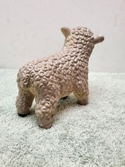 2006 Sheep Gray With Black Eyes Soft Rubber Toy Figure 4.75″ Long
