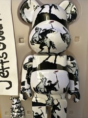Medicom BE@RBRICK Highway man Brandalism Banksy 400% and 100% set Bearbrick