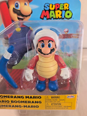 Jakks Pacific Super Mario BOOMERANG MARIO 4” Figure World Of Nintendo Brand New