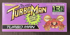 1996 Talking Turbo Man 13.5” Tiger Electronics Deluxe Edition Sealed