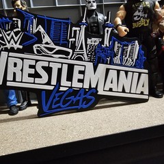 WWE Mattel WrestleMania 42 Vegas Large Logo Accessory V2