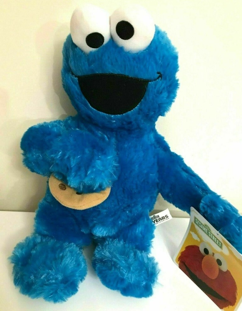 New Sesame Street Cookie Monster Large 14″ . Plush Blue Soft Toy. New