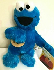 New Sesame Street Cookie Monster Large 14″ . Plush Blue Soft Toy. New