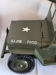 Vintage GI Joe 7000 Five Star Jeep & Mounted Gun & Searchlight First Edition