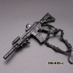 1:6 Scale HK416 M4 Assault Rifle Weapon Gun 12” Action Figure Soldier Plastic