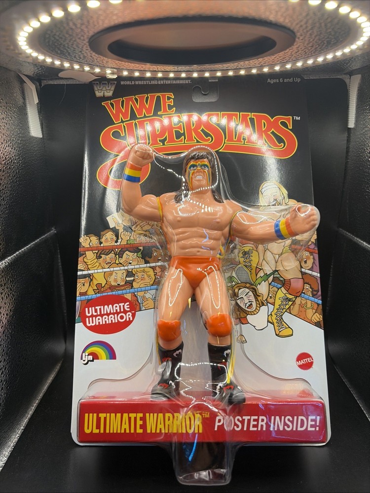 ULTIMATE WARRIOR WWE Mattel LJN SUPERSTARS Series 2 Figure BLACK CARD CHASE NEW