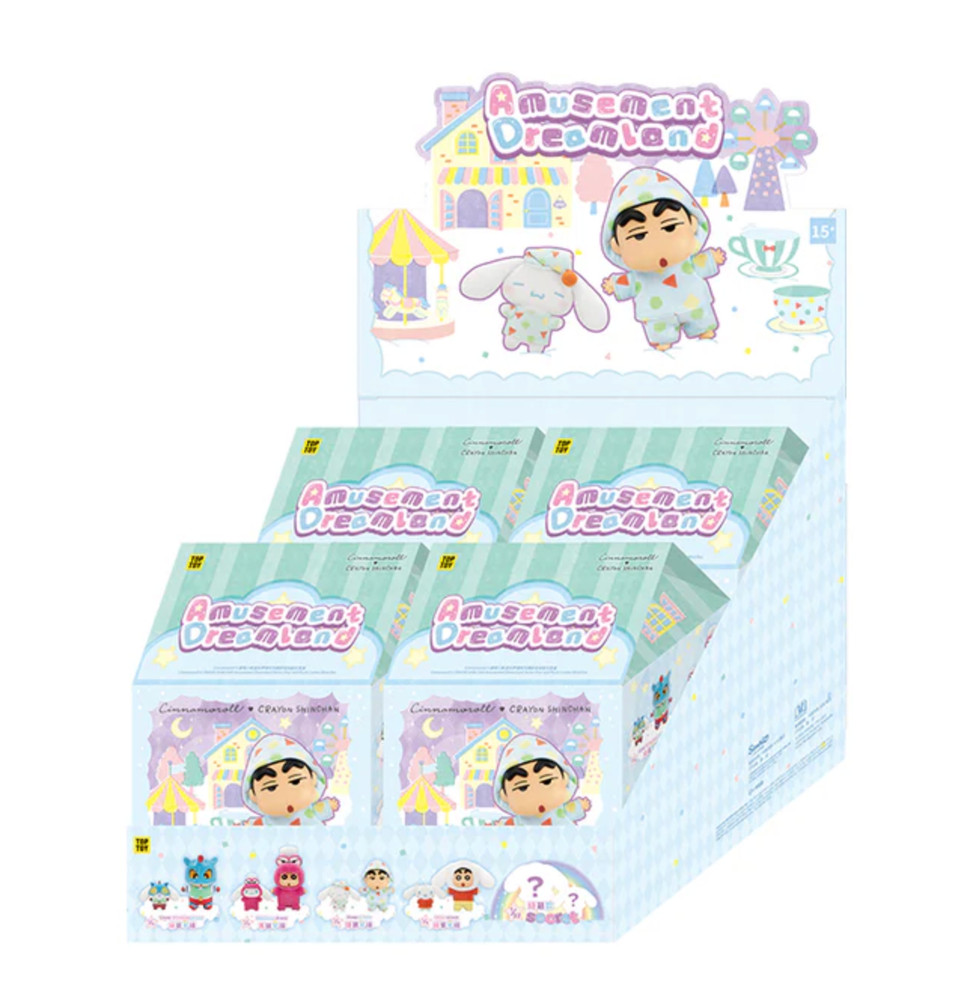 💡 TOPTOY x Cinnamoroll x Crayon Shin-Chan Amusement Dreamland Full Set of 4