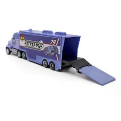 2Pcs Disney Pixar Cars No.79 Retread Hauler Truck with Car 1:55 Diecast Toy Set