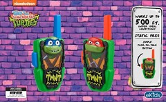 Teenage Mutant Ninja Turtles Walkie Talkies for Kids Static Free Range
