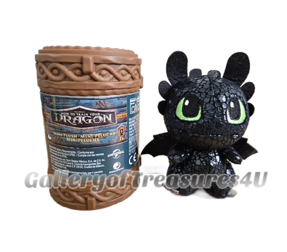 How to Train Your Dragon 3″ Plush in Totem Monstrous Nightmare Toothless Terror