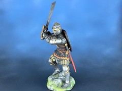 Painted Tabletop Figure medieval knight 40mmDetailed Knight Sculpture