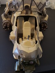 GI Joe Night Attack Chopper Helicopter Desert Camo 2002 Hasbro WORKS *READ*