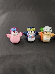 Lot of 5 Ultra Rare Pudgy Penguins Gray, Pink Hawaiian Blue, Pengu Loose 2″ Figs