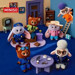 MINISO Zootopia Series Blindbox Confirmed Color, Plush Pendant & Keychain