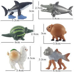 24 PCS/set Italian Brainrot Toy, Tralalero Tralala Action Figures