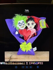 BEETLEJUICE & LYDIA Valentine’s Day 13″ Plush Bouquet 2025 Ruz NEW