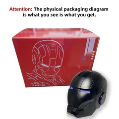 YONTYEQ Iron Man MK5 Helmet 1:1 Voice-controlled Wearable Prop Black Cosplay US