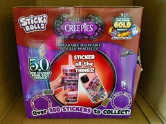Lot Of 4 Creepies Sticki Rolls Capsule Wearable Shareable Sticker Bracelets