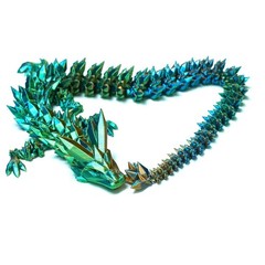 13.14inch 3D Printed Dragon Model,Articulated Animals figure,Toys Home Decor