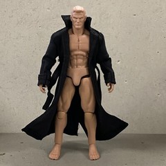 PB-LTC-NOIR: 1/12 Black Wired Trench Coat for Marvel Legends Spider-Man Noir