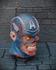 Zombie Captain America Marvel Handmade Latex Mask , Halloween/Parties/Cosplay