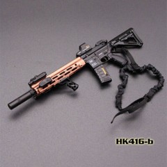 1/6 Scale Gun Model Toys HK416 M4 Assault Rifle Weapon 12 Inch Soldier Figure
