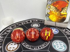 Bakugan Pyrus Translucent Dragonoid Neo Apollonir Dan Set VHTF