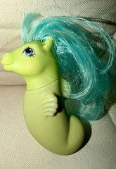 My Little Pony- Sea Shimmer G1- Vintage 1984 Hasbro- Baby Sea Ponies- Green Blue