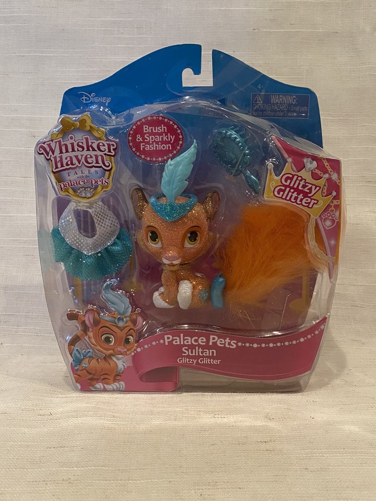 NEW 2017 Disney Whisker Haven Palace Pets Jasmines Sultan Glitzy Glitter