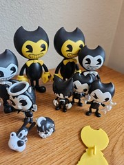 Bendy & the Ink Machine PVC Figure Lot PhatMojo Meatly Games Alice Angel Bendy