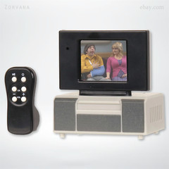 Tiny TV Classics The Big Bang Theory Season 4 Mini TV w/ Remote – Plays Clips!