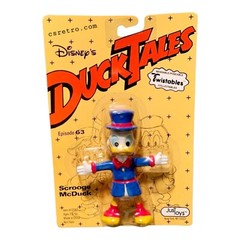 Vintage 1990 DuckTales SCROOGE MCDUCK Bend-Ems Disney Just Toys Action Figure
