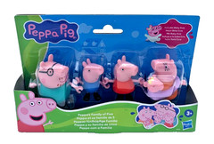 Hasbro Peppa Pig Peppa’s Family of Five Set Figures Hold Hands Ages 3+New In Box