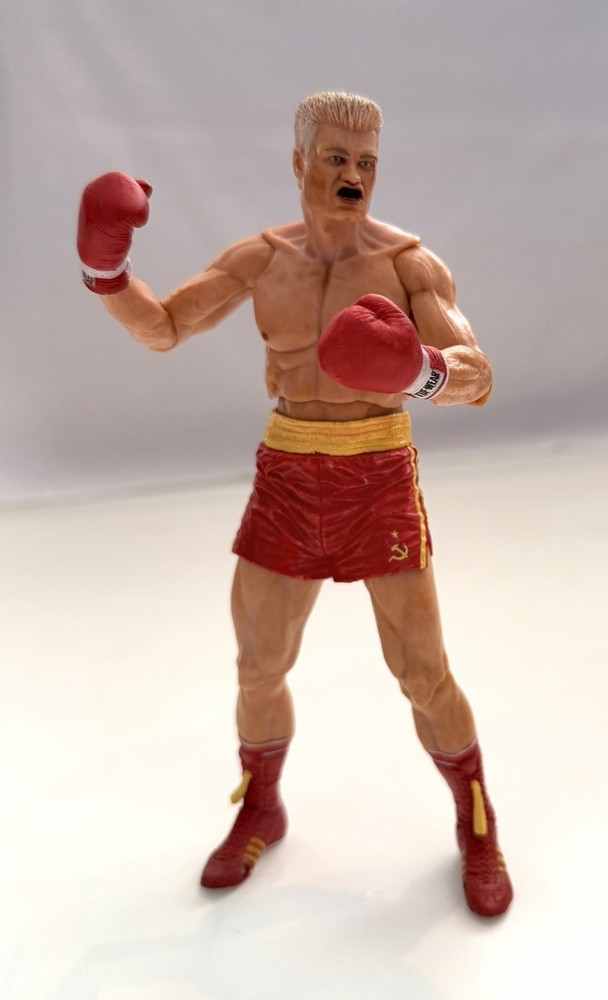 NECA Rocky IV Ivan Drago 40th Anniversary Red Shorts 7″ Movie Action Figure