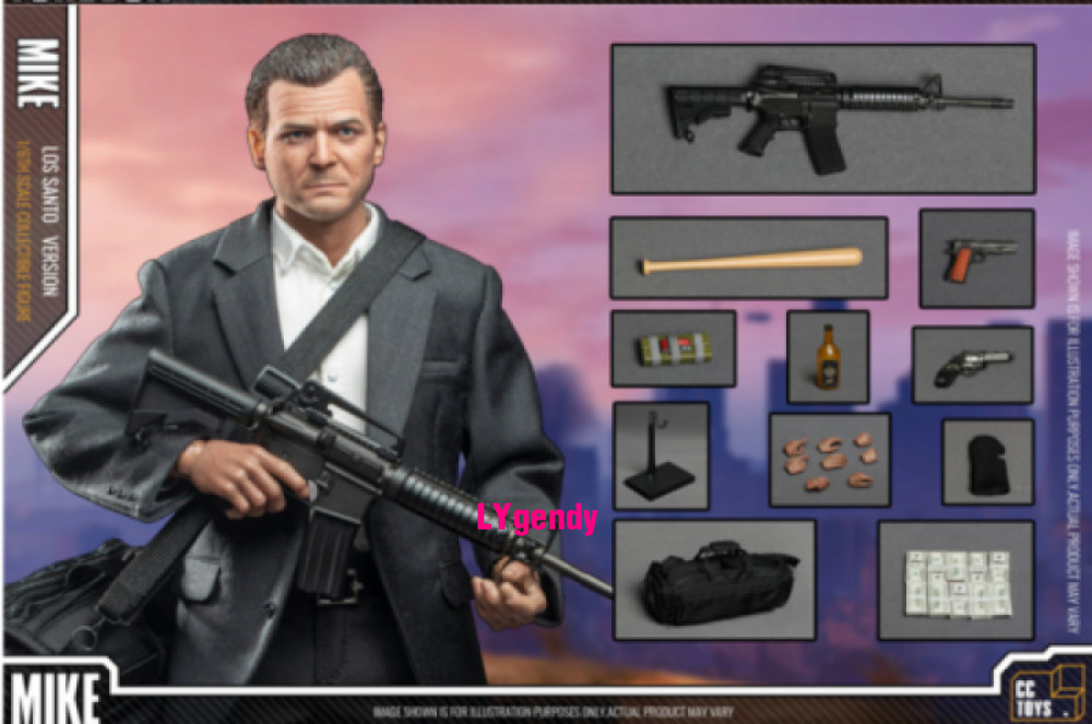 HOT TOY Action Figure In Stock NEW CCTOYS Grand Theft Auto V GTA Michael 1/6