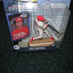 Starting Lineup (2) 2000 Pat Burrell Philadelphia Phillies (rare rookie piece)