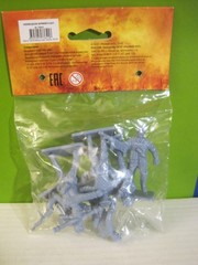TEHNOLOG RUSSIAN ARMY 60MM BLUE GRAY PLASTIC TOY SOLDIERS