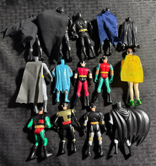 1990’s DC COMICS BATMAN & ROBIN 5/5.5″ Loose Action Figures (6.0/7.0) LOT of 14