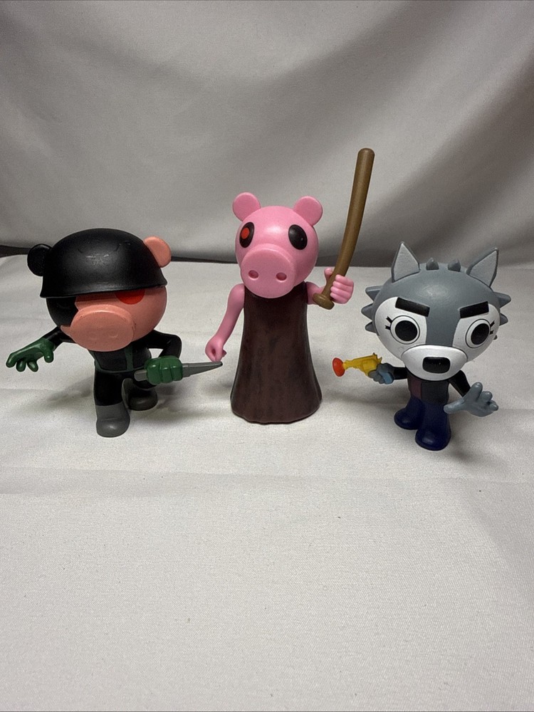 PIGGY Minifigure Collectible Figure Mini Toon Phat Mojo PVC Set of 3