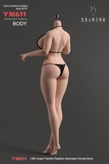 YM611 1/6 Female Big Bust Suntan/Pale Plump Seamless Doll Body 12″ Action Figure