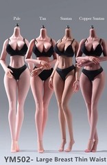YM 1/6 Sexy Bust Super Flexible Seamless Body W/Details 12″ Female Figure Doll