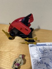1988 GI Joe ANTI GRAVITY POD A.G.P. w/ Driver NULLIFIER Blueprints NEAR COMPLETE