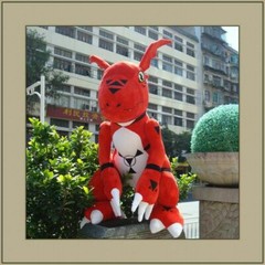 Digital Digimon Guilmon Plush Doll Kids Stuffed Toy Pillow Xmas Gift
